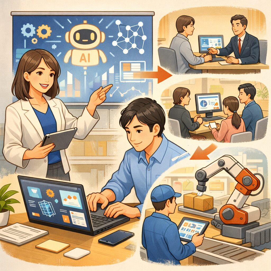AI活用とお客様への教え方で、導入を実務につなげる方法